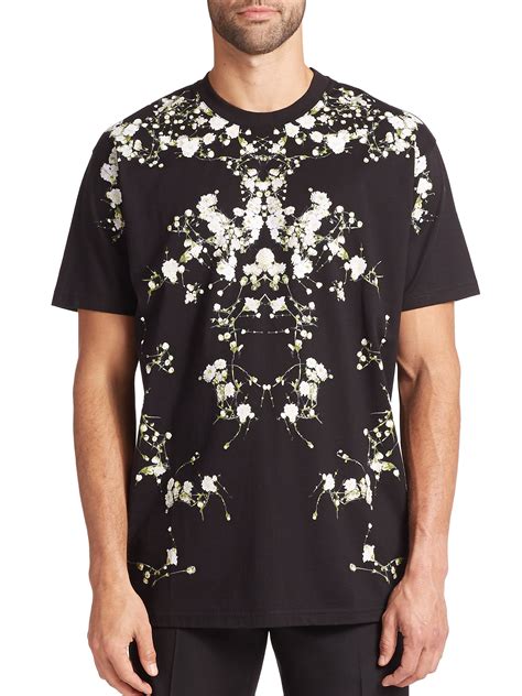 givenchy flower tshirt|givenchy t shirt men price.